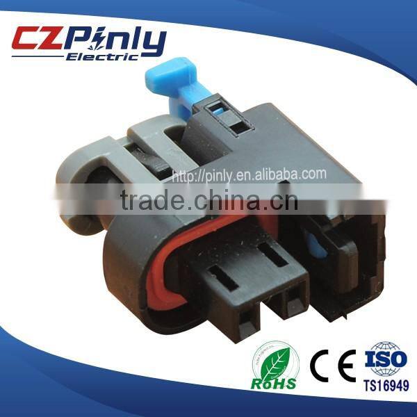 2 way black female DELPHI injector connector for buick 1532618115411633