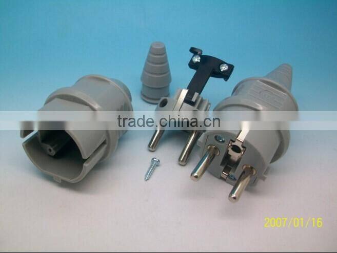 High Quality Home/Industrial/Factory Schuko waterproof plug/germany type ac power plug/Germany waterproof plug&socket