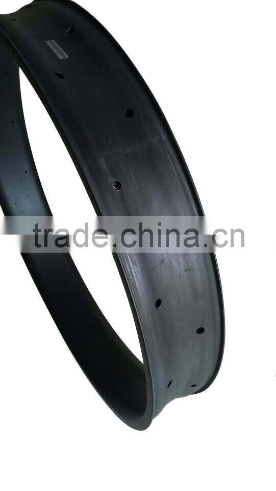 popular carbon tubuless bike rim 26" mtb bicycle carbon wheel en standard fatbike 90mm rim