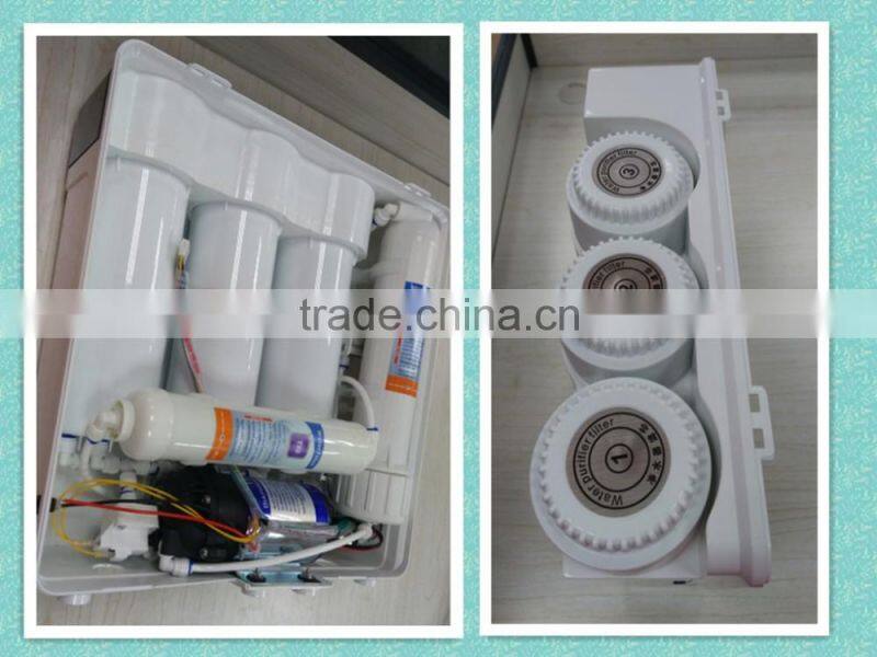 Wall hanging 5 stage reverse osmosis water purifier filter with LED display domestic price