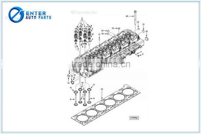 Hubei Shiyan Enter Auto Parts ISCE cylinder head gasket 3967059