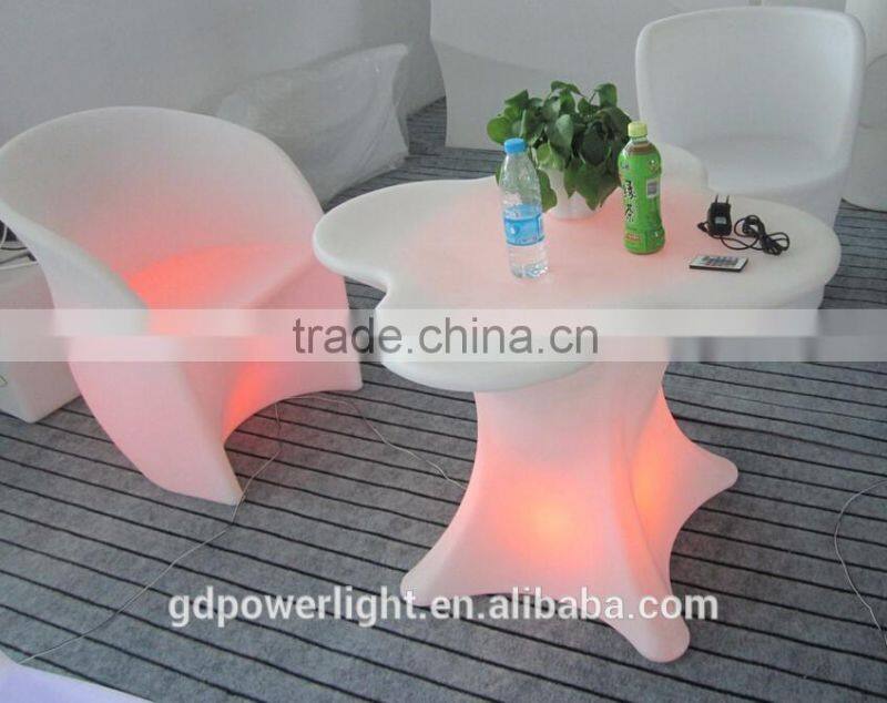 PE Plastic Bar Table with LED light and remote YXF-7871C