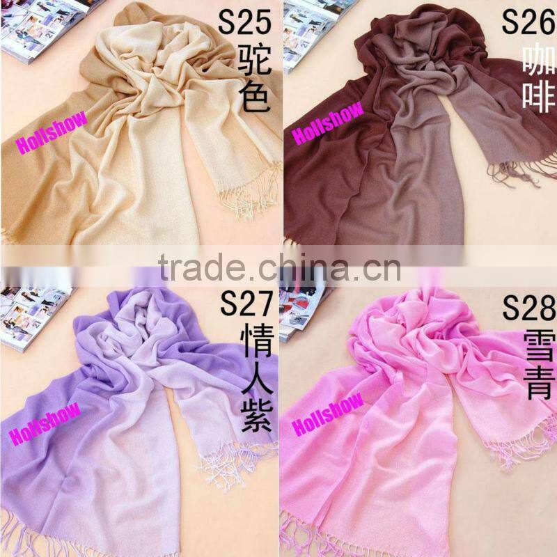 Hot-selling Cashmere Feel Two Tone Pashmina Acrylic Scarf