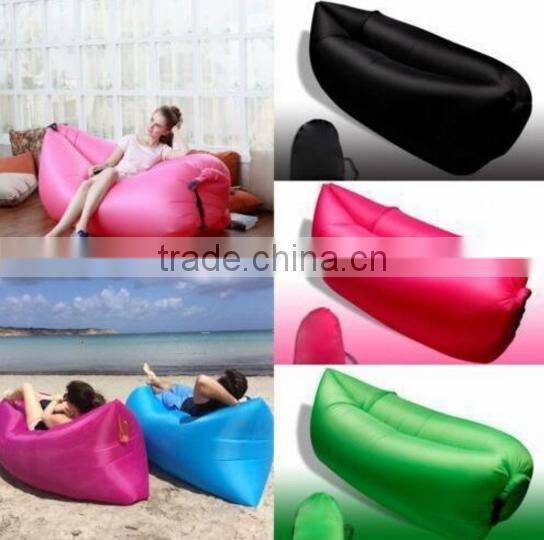 AN585 Beach Lounger Inflatable Sofa Outdoor Nylon Air Filled Balloon Furniture With Carry Bag,Lazy Sleeping Bed