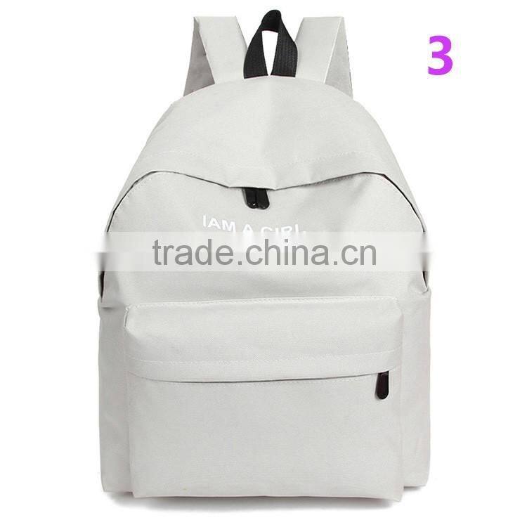 Unisex Boys Girls Canvas Backpack 2016 Fashion Rucksack School Shoulder Bag