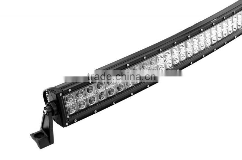 aluminum housing led curved light bar 240w for atv suv