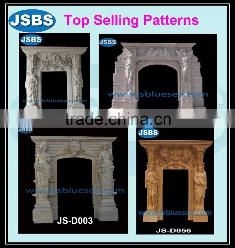 column carved cheap marble door frame design