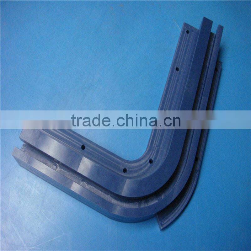 High wear-resisting Plastic PE-HD1000 bend guide HDPE1000 guide rail