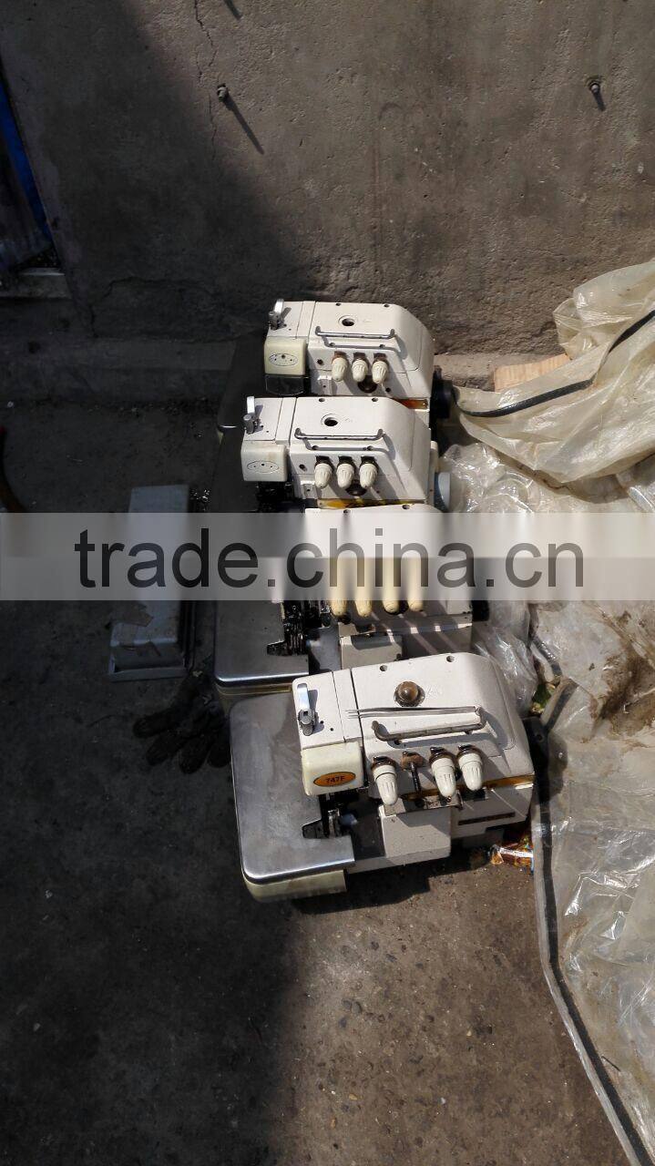 Good condition Chinese 737/747/757 chinese mixed brand Used Second Hand overlock sewing machine