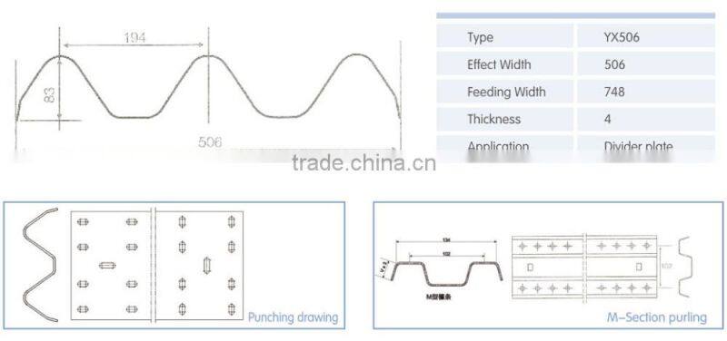 2 Wave and 3 Wave Highway Guardrail Roll Forming Machine
