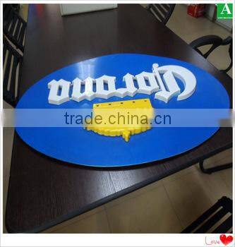 3D Printing ABS yellow custom vacuum formed plastic caution stand sign board