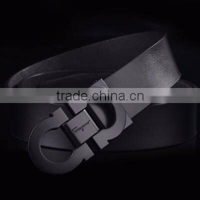 Man's Official Black Real Leather Belt