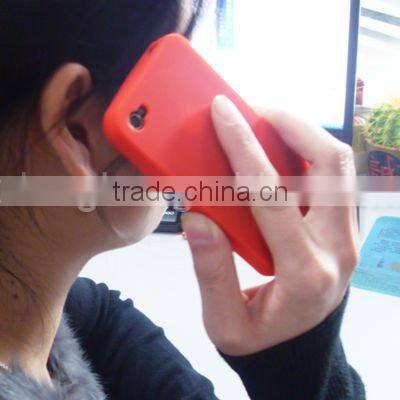 2013 hot sales mobile phone silicone case with button style