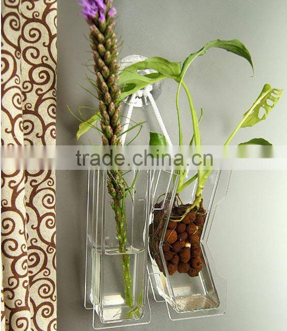 christmas decoration! wholesale transparent fancy acrylic vase QCY-VE-7