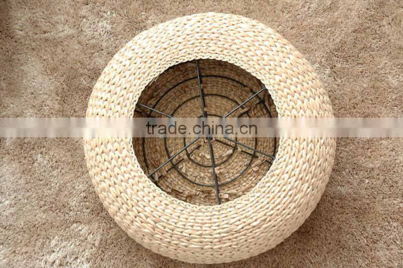 handmade natural fiber cornhusk straw seat cushion futon mat