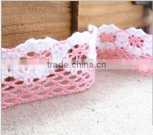 Chantilly crochet cotton guipure lace trim