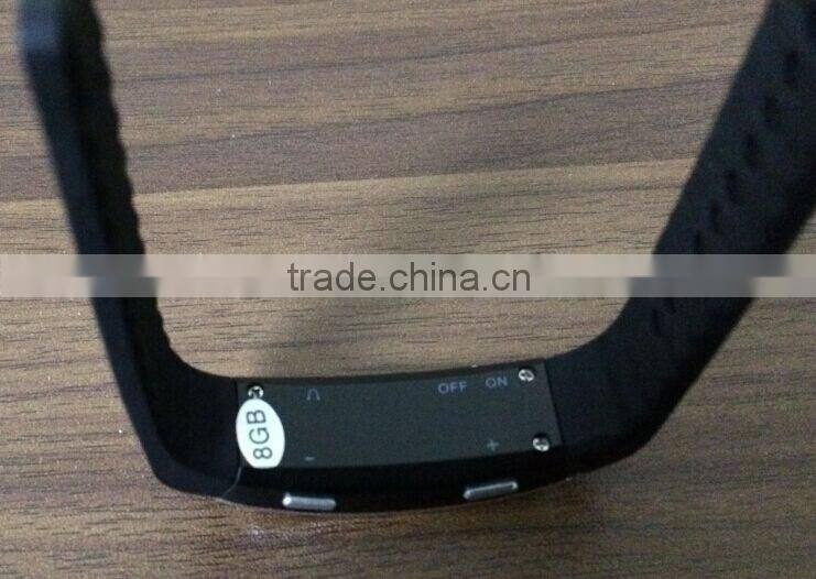 2016 New Arrival WR-07 Wristband Voice Recorder,wearable voice recorder,wrist watch with MP3 player