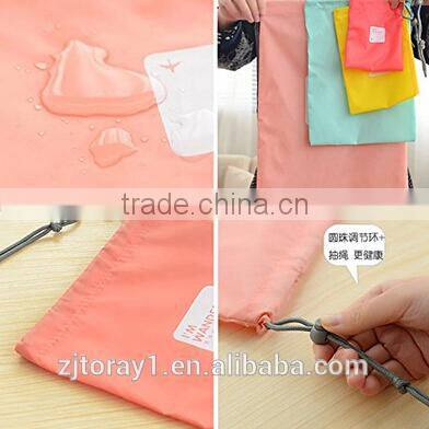 Waterpoof nylon drawstring bag in different size