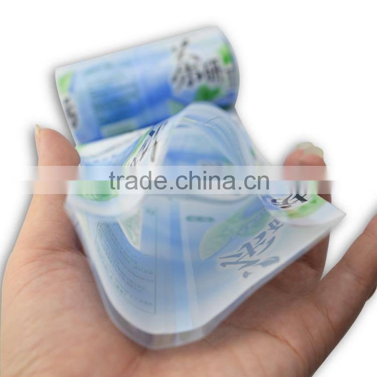 custom size opp self adhesive seal food grade packing film with custom printing for tea