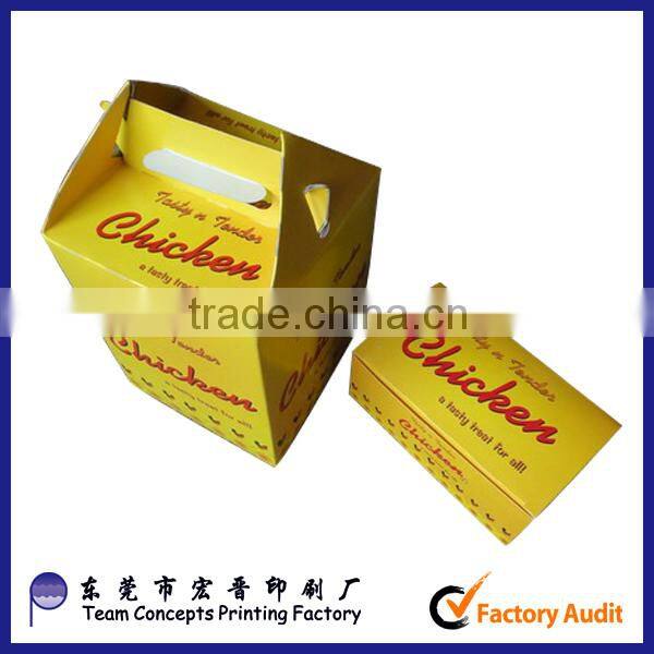 cheap fried chicken and chip take away box made in china