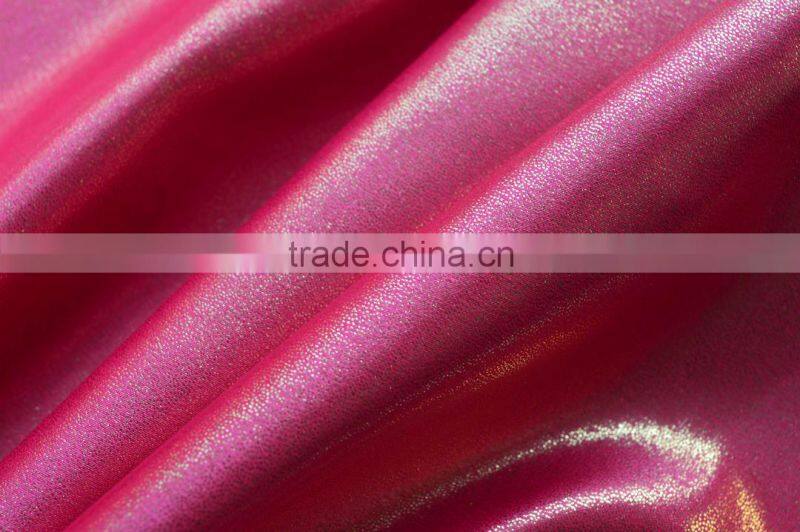 Polyester Foil printed Bridal Satin Fabric for Dress