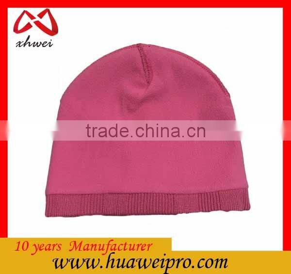 Custom Logo Winter Beanie Hat Womem Chunky Knit Warm 100% Cotton Beanie Cap