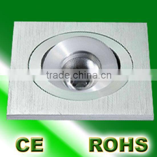 round white 15/30/45/60 degree beam angle 1*1w led ceiling light
