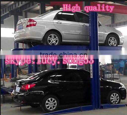 Two post parking system,hotsale two post parking stacker