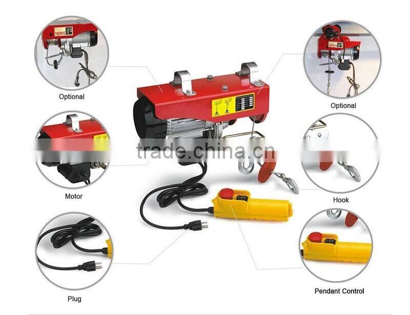 Mini Electric Hoist With Wireless Remote Control PA Type 1000kg