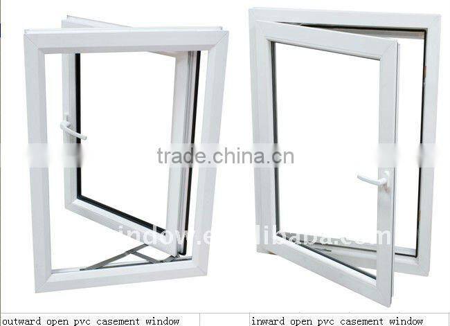 pvc windows (high quality),3 panel triple pvc casement window