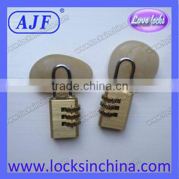 20mm Solid brass combination padlock with 3digits