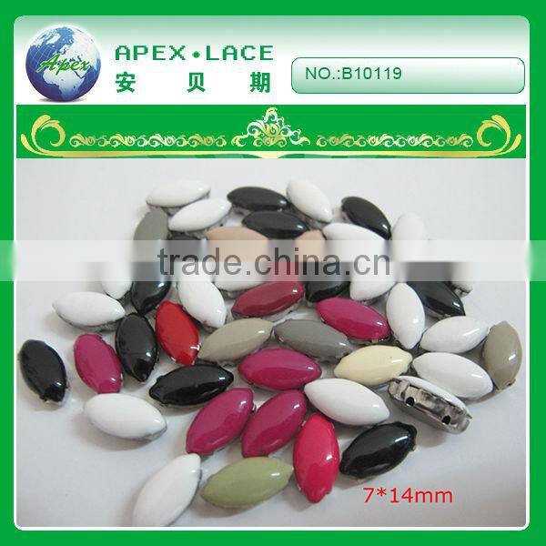 B10119 Decorative neck fashion garment buttons guangzhou wholesale