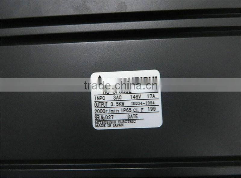 Original 200v 16.7Nm 3.5kw 2000rpm 3 phase mitsubishi ac servo motor HC-SFS352