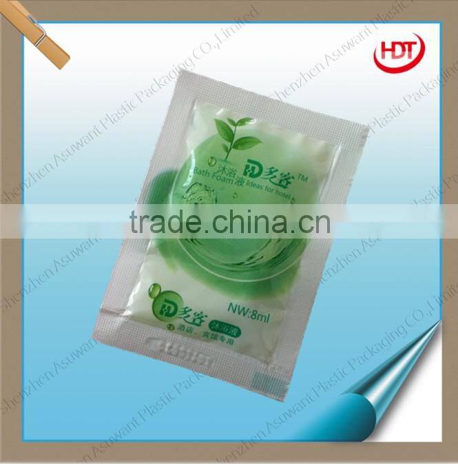 10ml Aluminium Foil Cosmetic Sample Shampoo Packaging Sachet