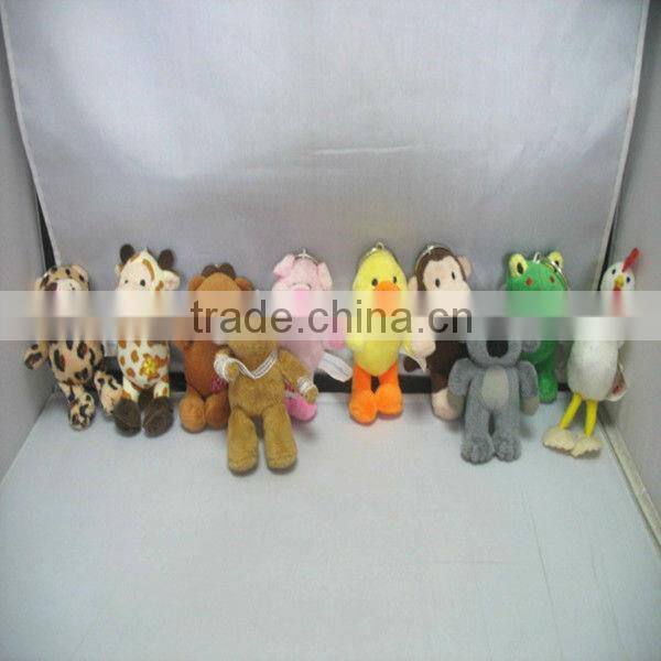 Animal Shaped Stuffed Plush Keychain, Plush Keyring