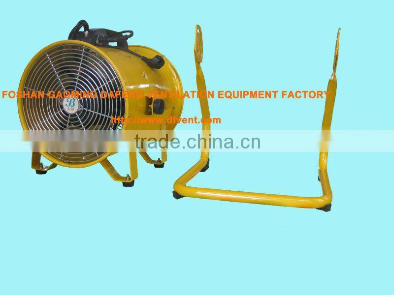 110v single phrase red portable ventilator fan