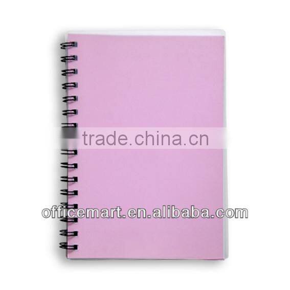 a4 soft cover notebook with sprial