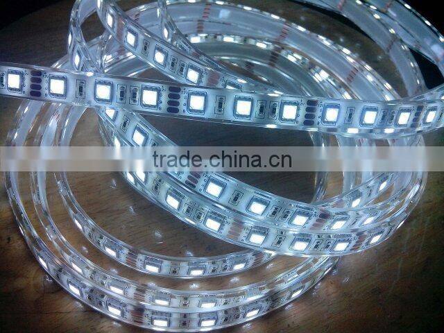 Flexible SMD5050 60leds/m RGB color waterproof IP68 strip with specification