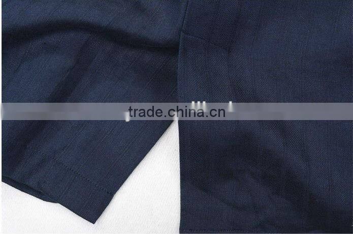 High Quality 100% Linen Man's Back Vent Slim Semi-Formal Suits