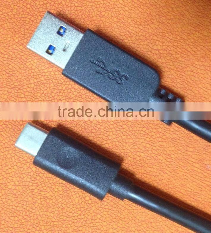black usb 3.1 c to am cable