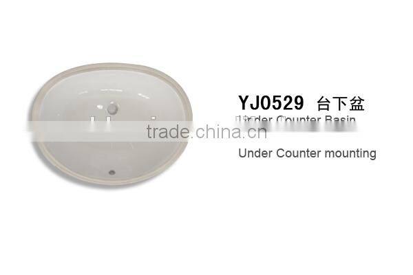 Popular wc bathroom basin, under counter basin/ under counter mounting