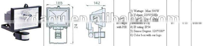 1000W Halogen floodlight