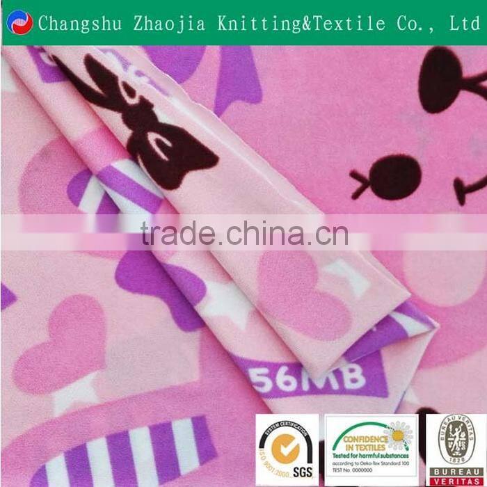 Low price 100% polyester printed towel fabric with high quality