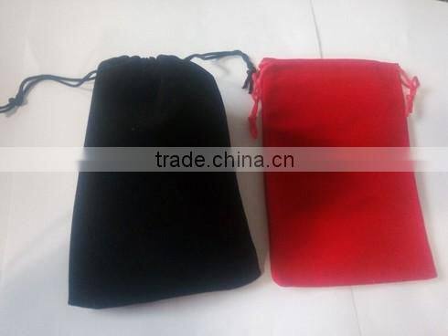 Black fabric customized jewelry pouch with zipper,zip jewelry pouch