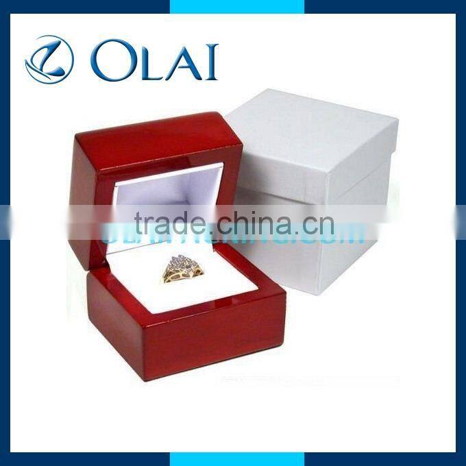 wooden ring package box, cute jewelery box