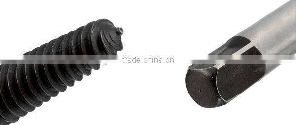 Alloy steel 5pc screw extractor set / screw remover