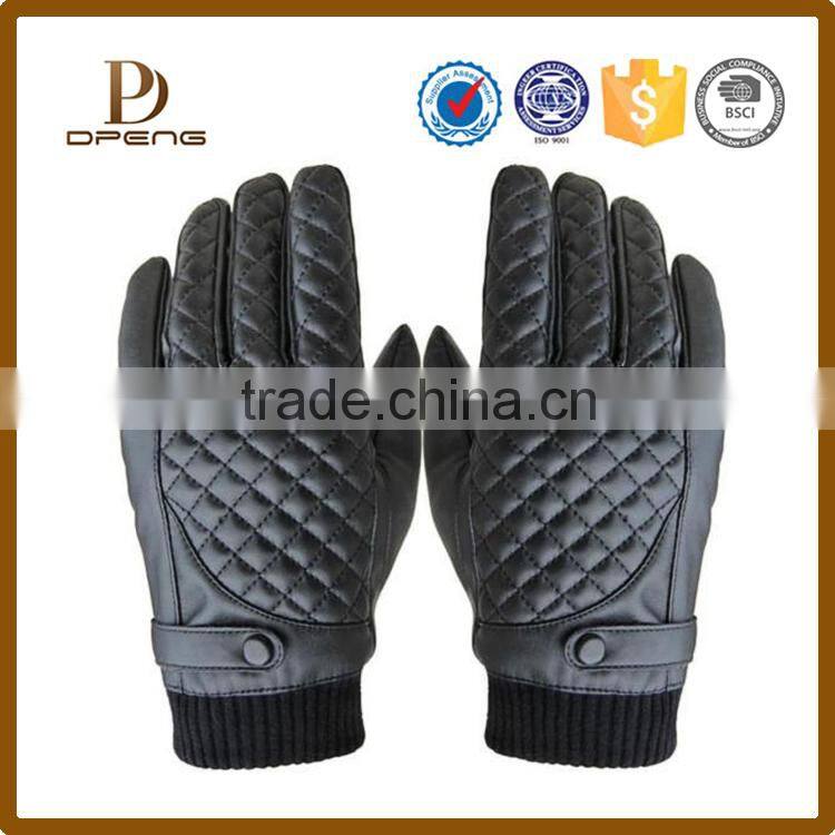 Wholesale custom mens leather driving gloves with Touch screen capability