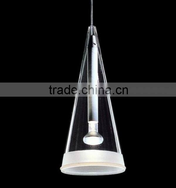 single glass solar hanging light in white color