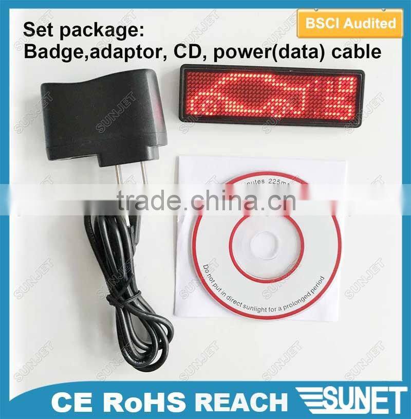 Rechargeable Fashion Mini led light display advertising board