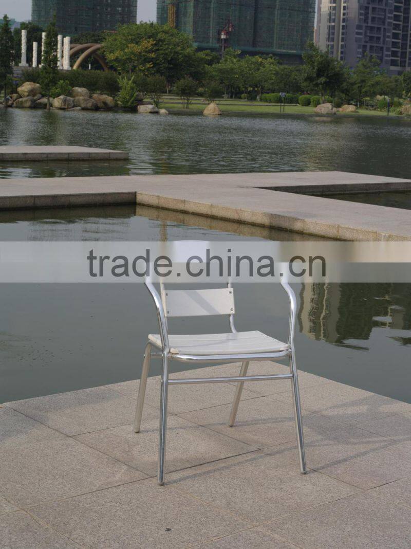 modern outdoor aluminium bar arm hotel chair YC002